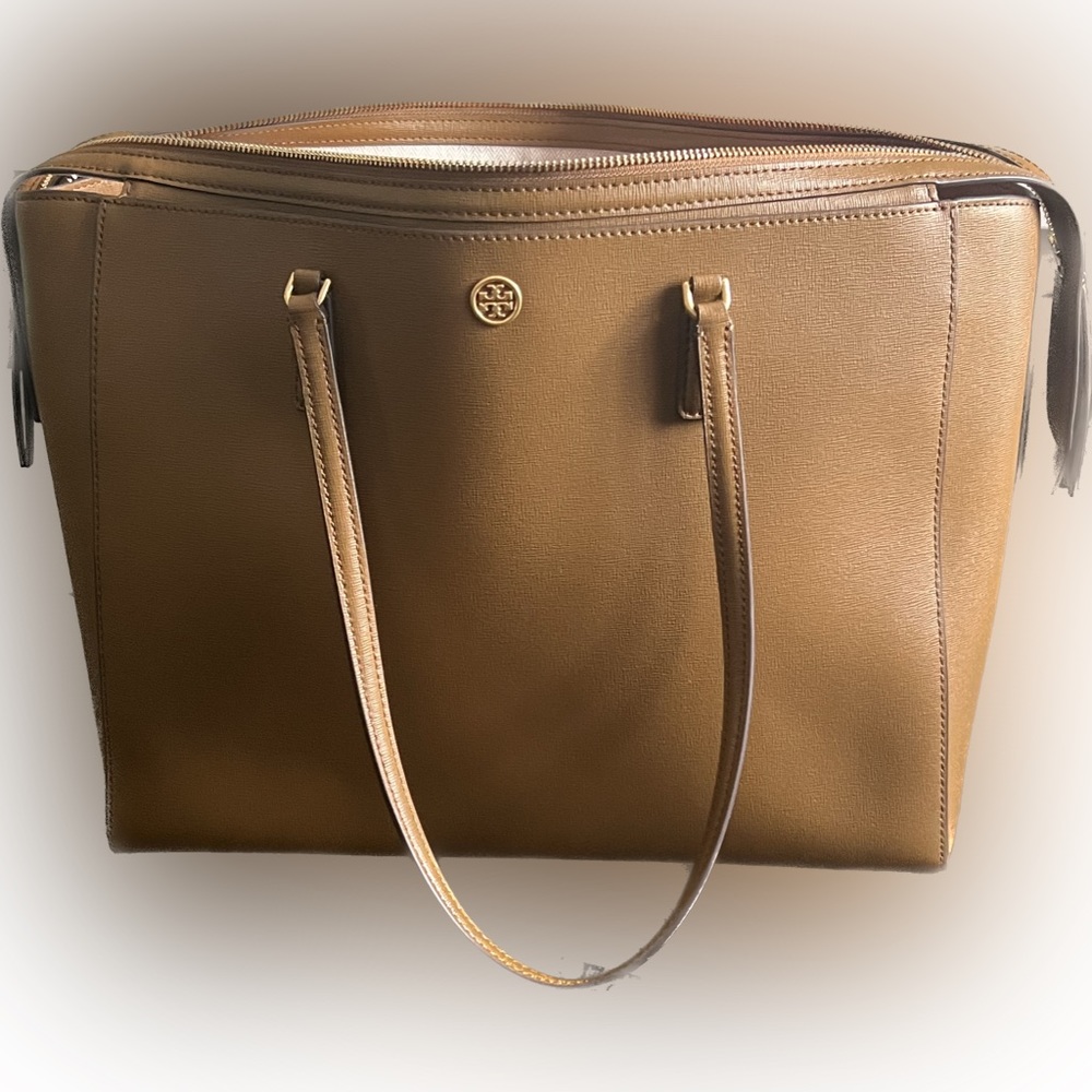 Tori Burch handbag - camel colored leather